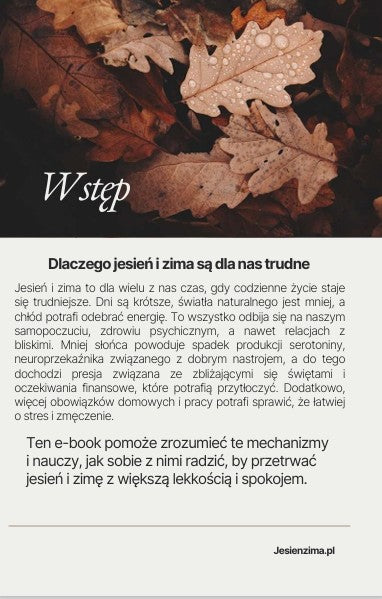 PRZETRWAĆ JESIEŃ I ZIMĘ + KURS RELAKSACJI E-BOOK