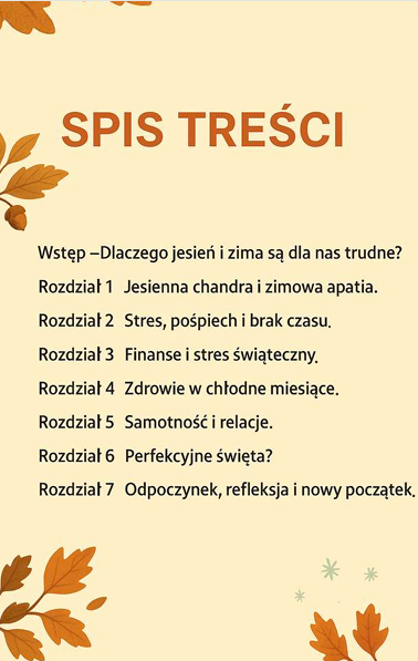 PRZETRWAĆ JESIEŃ I ZIMĘ + KURS RELAKSACJI E-BOOK